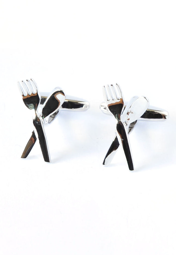 Cutlery Knife & Fork Cufflinks