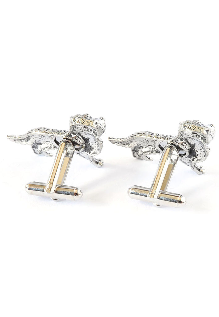 English Made Golden Retriever Pewter Cufflinks