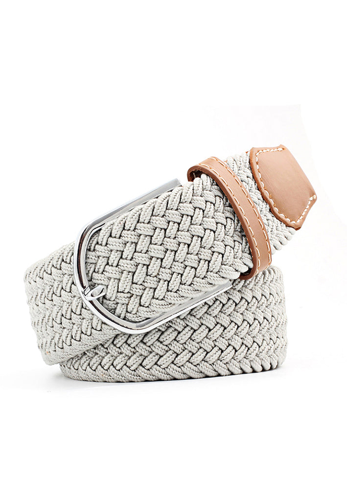 Entwine Series Whitish Grey Braided Belts