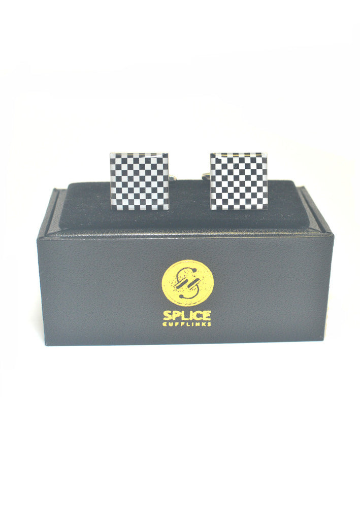Chequer Pattern Cufflinks
