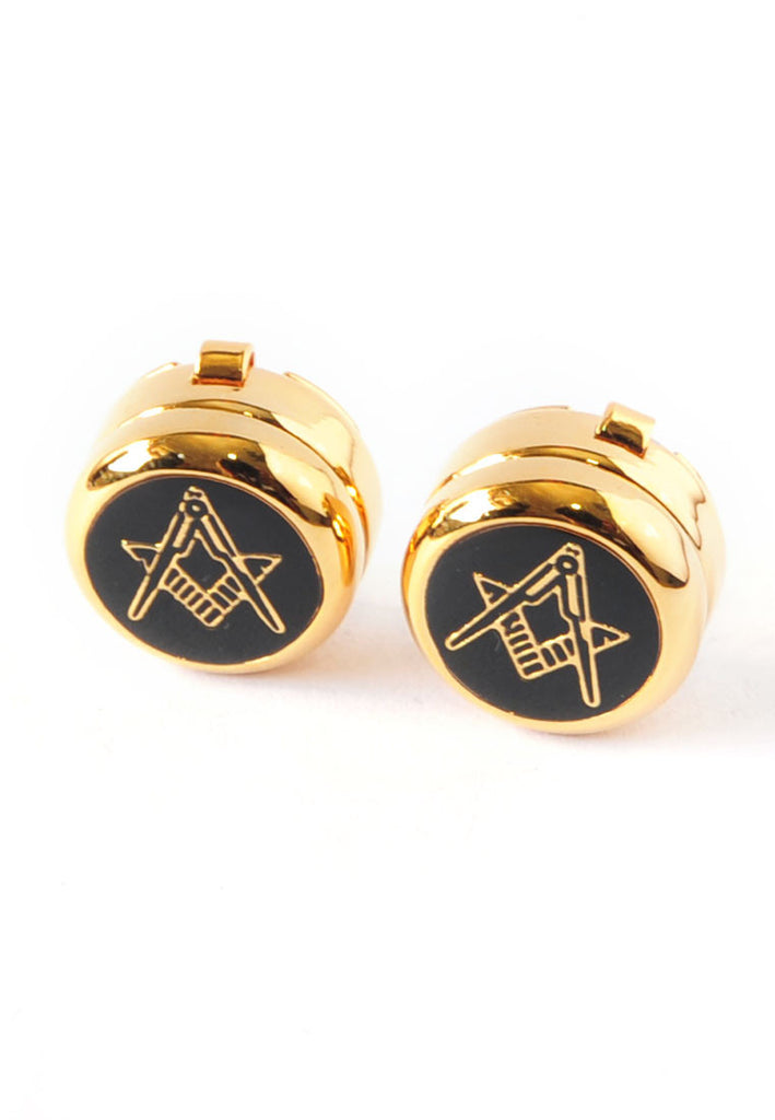 Gold Plated Plain Masonic Design Cuff