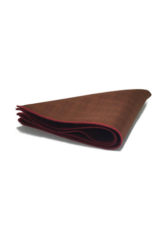 Folio Series Brown Viscose Pocket Square