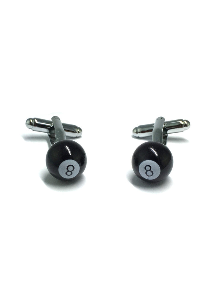 Black 8 Pool Ball Cufflinks