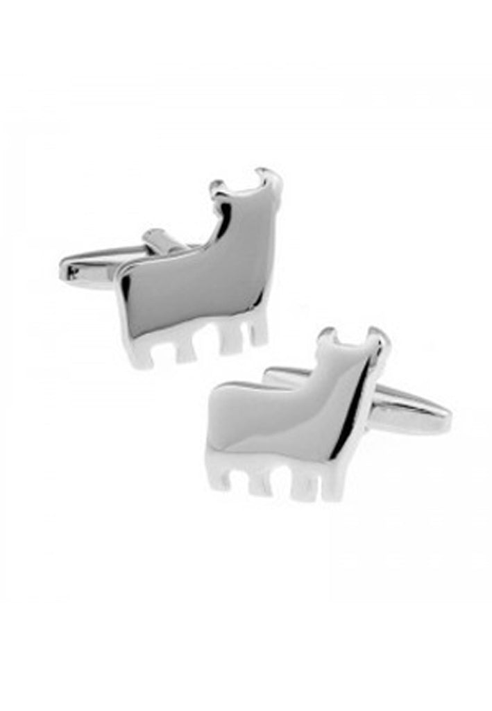 Silver Bull Cufflinks