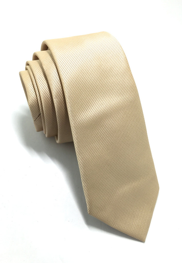 可触摸系列金色涤纶织物领带