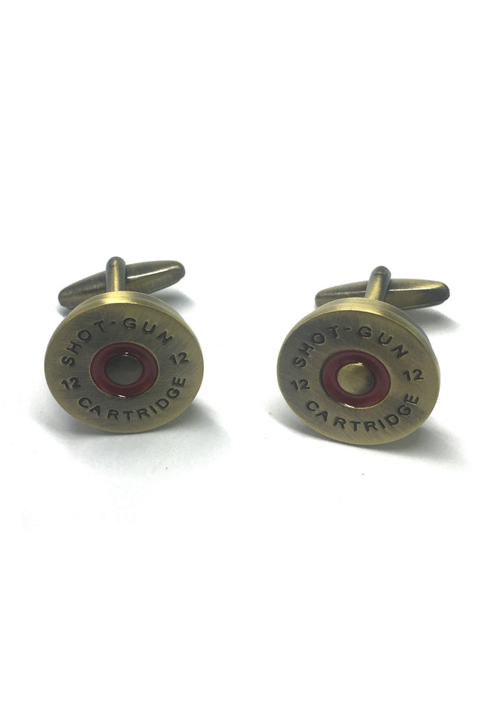 Brass Shotgun Cap Cufflinks