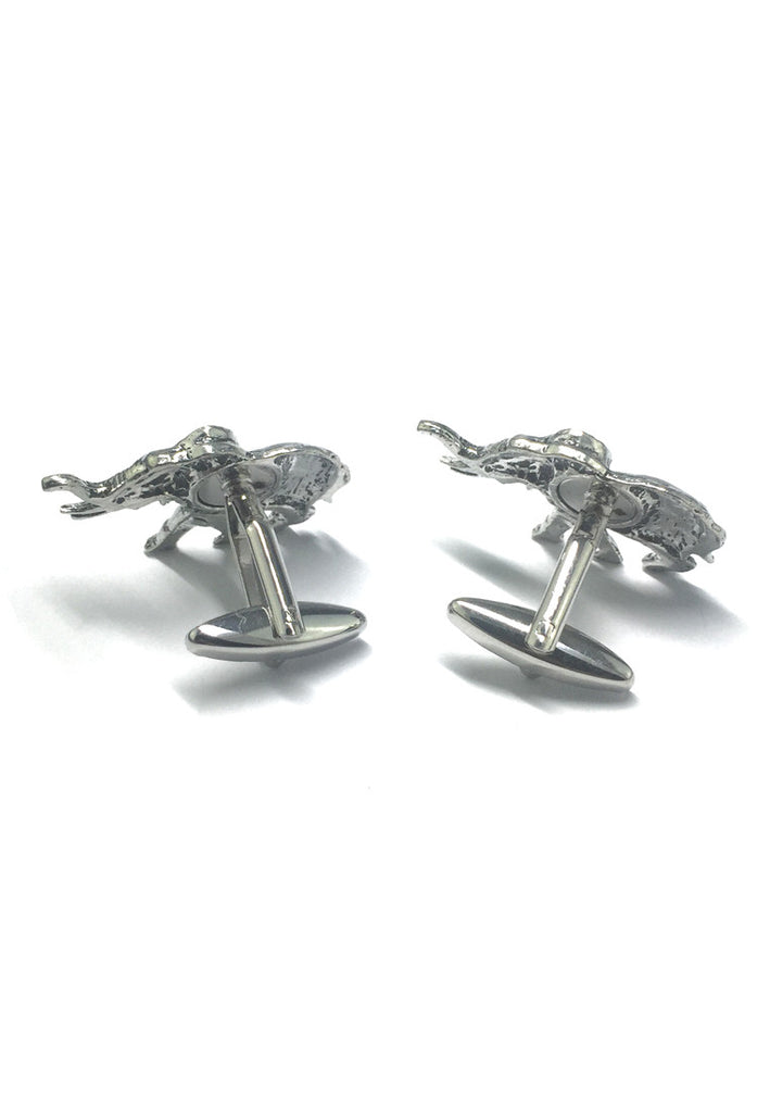 English Made Pewter Elephant Cufflinks