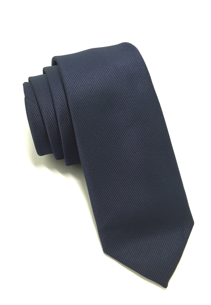 Palpable Series Navy Blue Polyester Fabric Tie