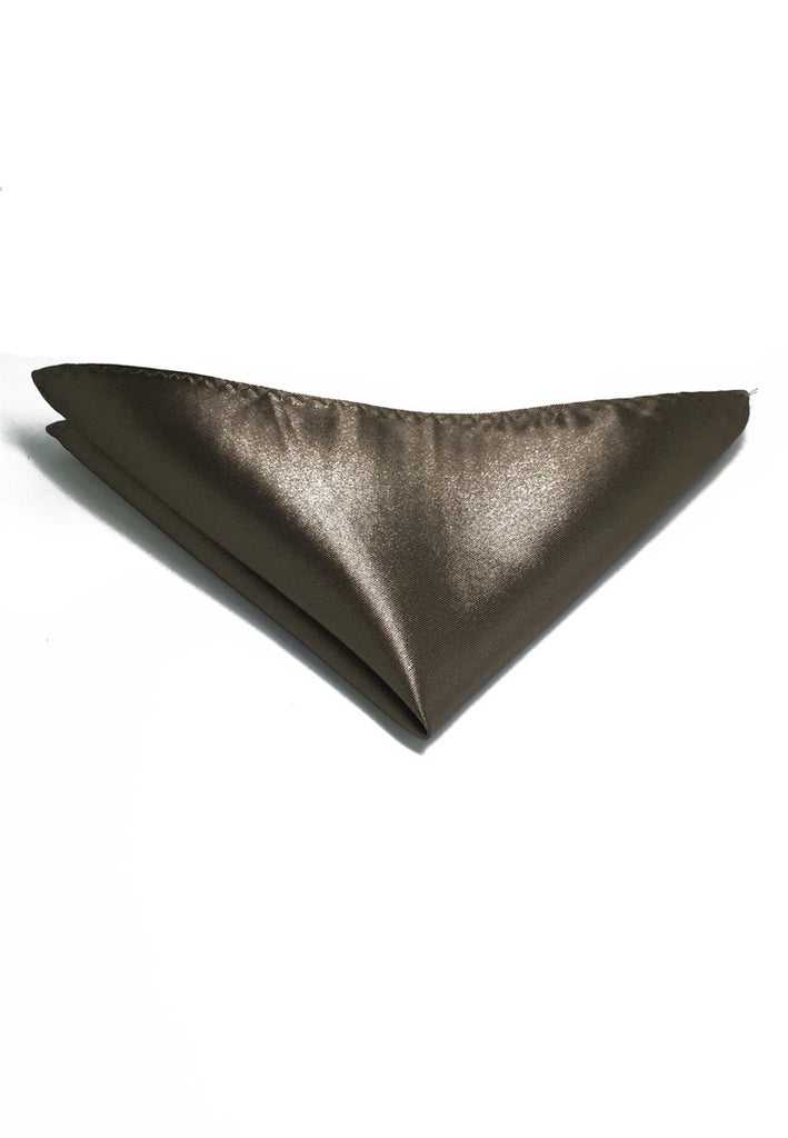 Lustrous Series Bronze Polyester Pocket Square