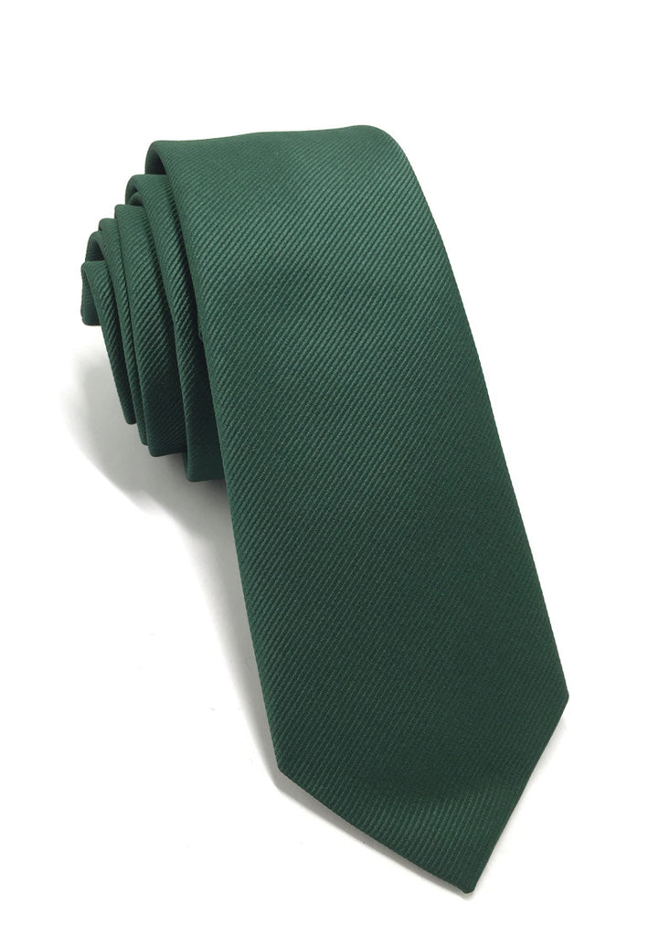 Palpable Series Green Polyester Fabric Tie