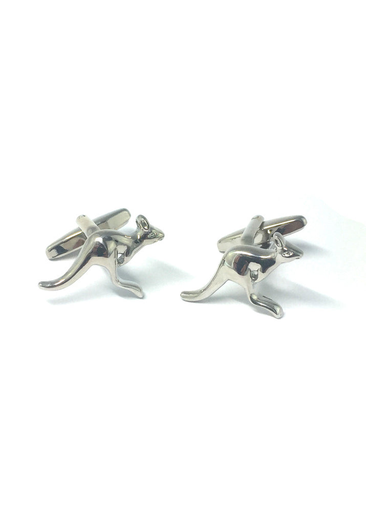 Silver Kangaroo Cufflinks