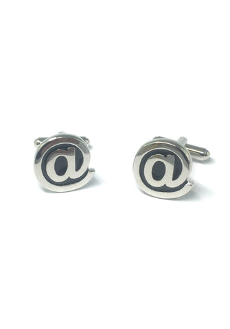 At Sign Cufflinks