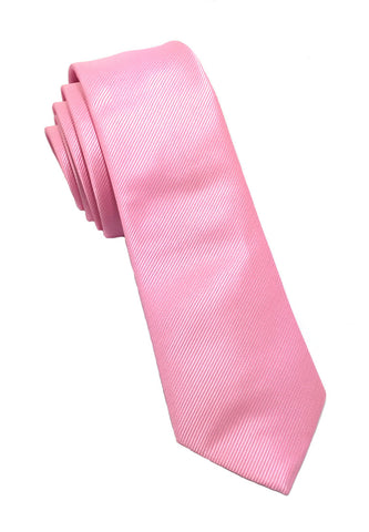 Palpable Series Pale Pink Polyester Fabric Tie