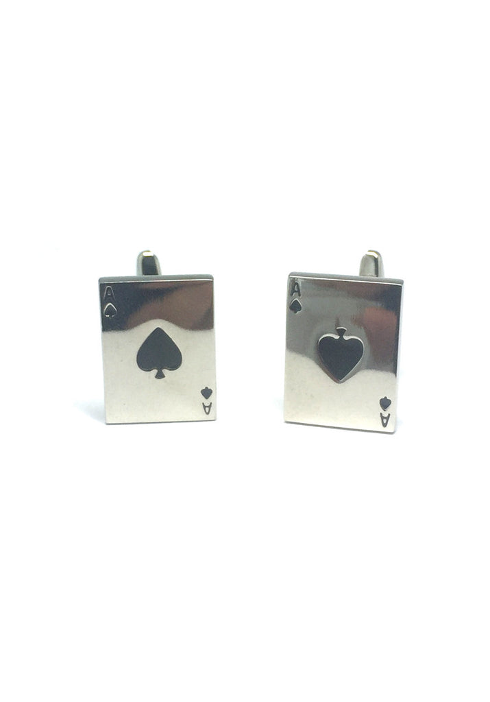 Silver Ace Cufflinks