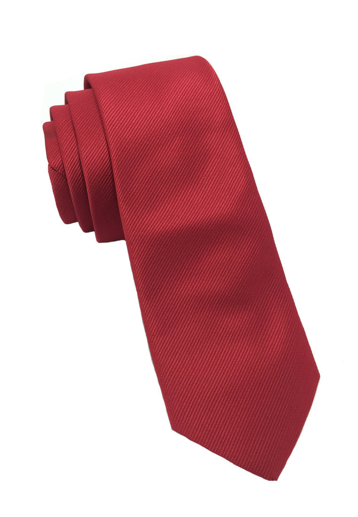 Palpable Series Red Polyester Fabric Tie