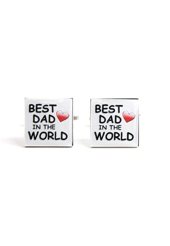 Best Dad in the World Cufflinks