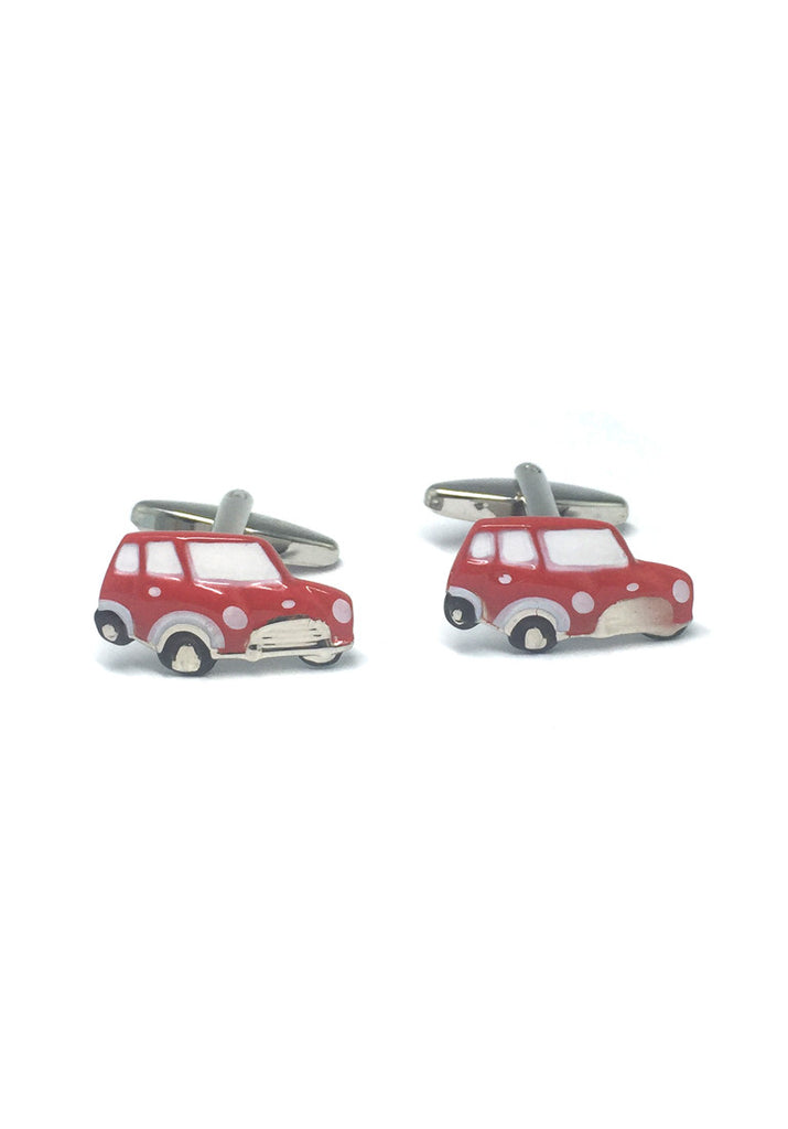 Red Cute Car Cufflinks