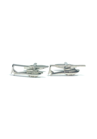 Silver Helicopters Cufflinks