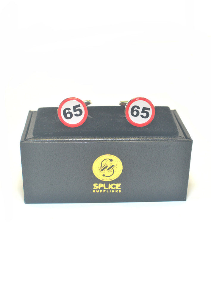 65mph Sign Cufflinks