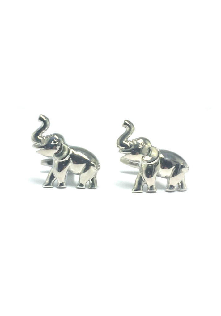 Silver Elephant Cufflinks