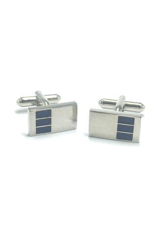 3 Rectangles Pattern Rectangular Cufflinks