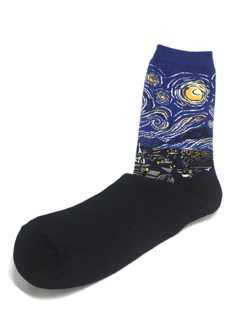 Illustrious Series Blue and Black The Starry Night Socks