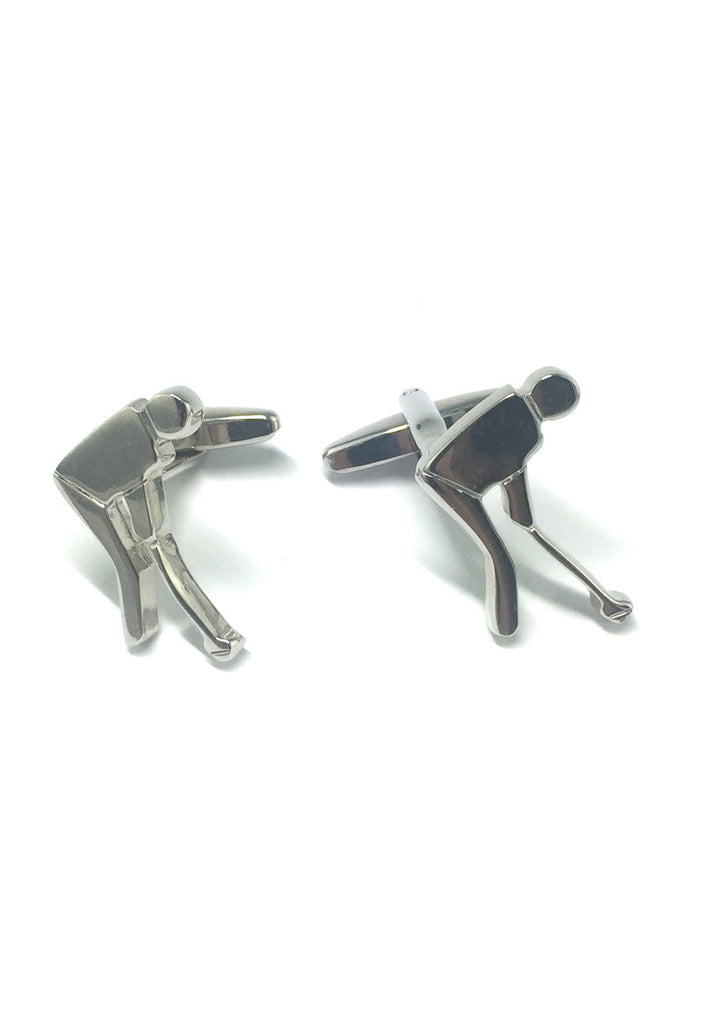 Silver Golfer Cufflinks