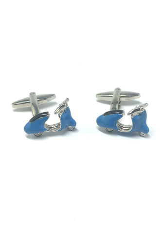 Blue Vintage Scooter Cufflinks