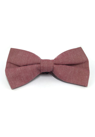 Lucid Series Burgundy Polyester Fabric Bow Tie