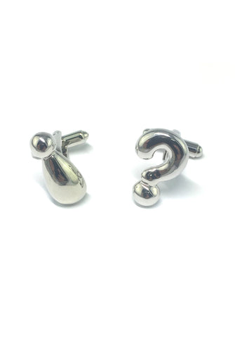 Exclamation and Question Mark Sign Cufflinks
