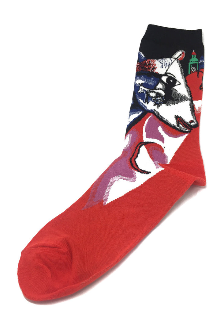 Illustrious Series Red and Black The Cow Socks