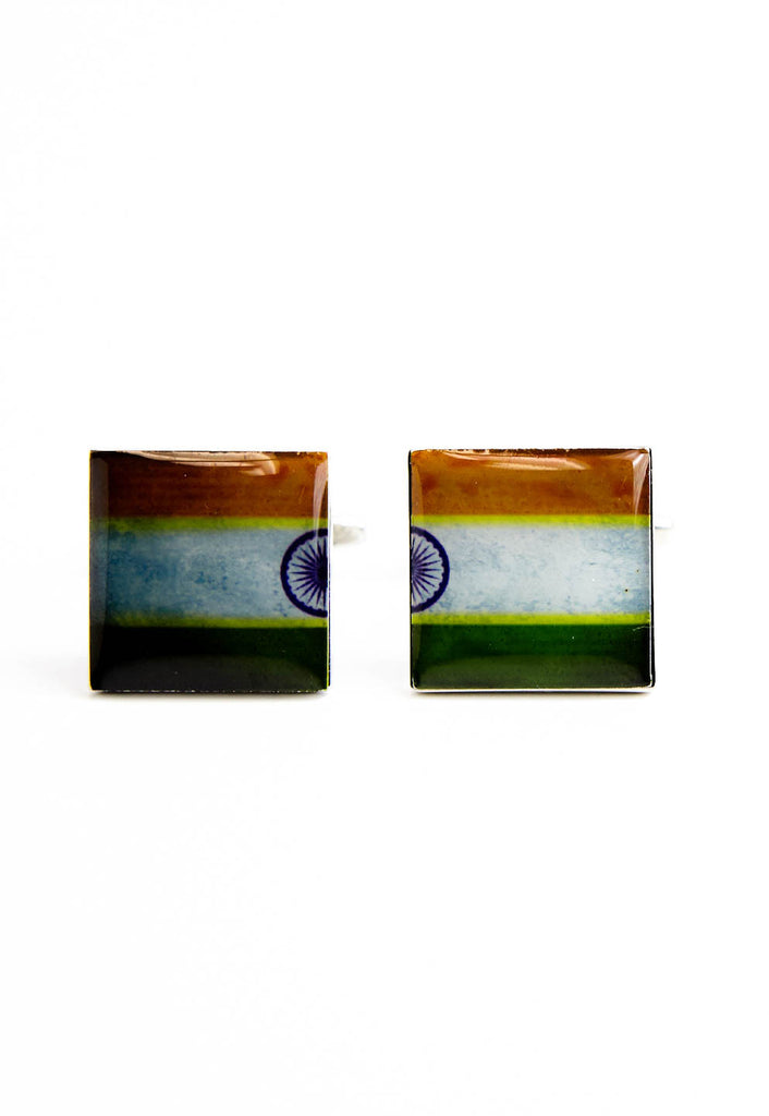 India, Indian Flag Cufflinks