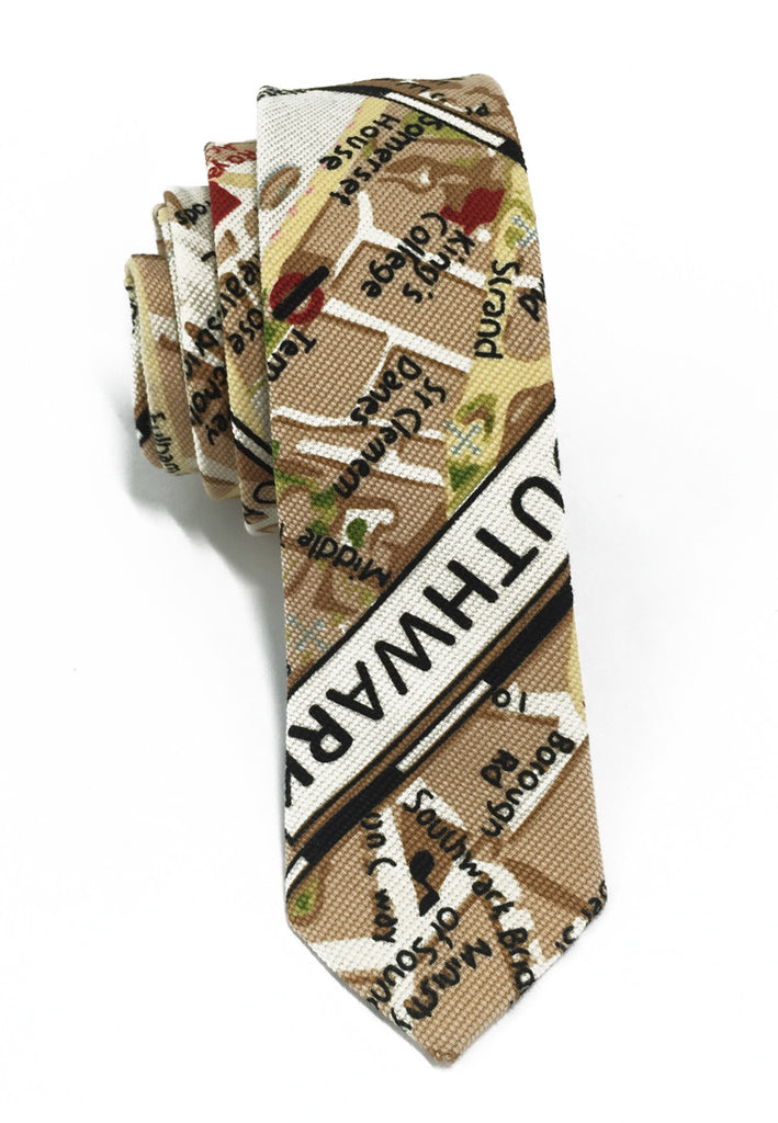 Potpurri Series London Map Cotton Tie