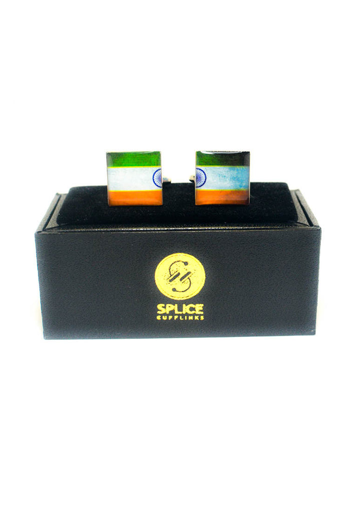 India, Indian Flag Cufflinks