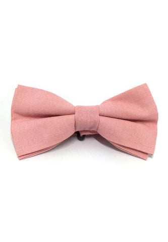 Lucid Series Pale Pink Polyester Fabric Bow Tie