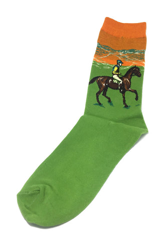 Illustrious Series Orange and Lime Green The Jockey Socks