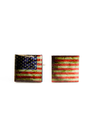 美国 - 美国国旗袖扣