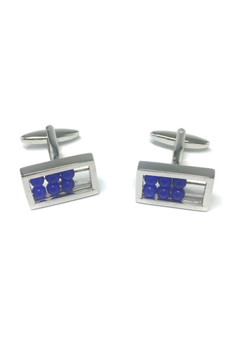 Blue Abacus Board Cufflinks