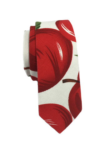 Potpurri 系列苹果设计棉质领带