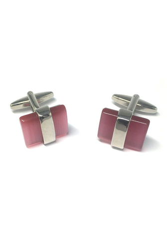 Pink Gem Cufflinks