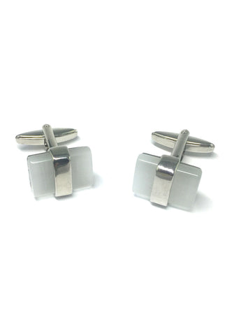 Pearl White Gem Cufflinks