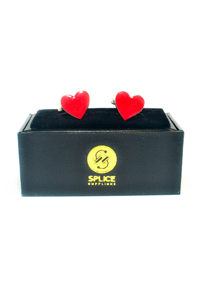 Red Heart Cufflinks