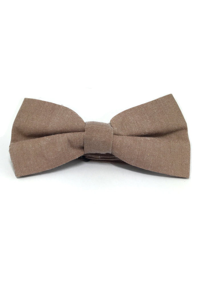 Lucid Series Umber Polyester Fabric Bow Tie
