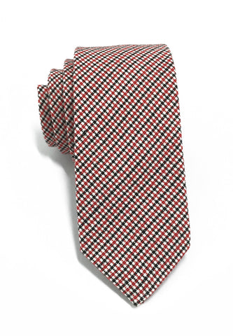 Goober Series Red Black & White Cotton Tie