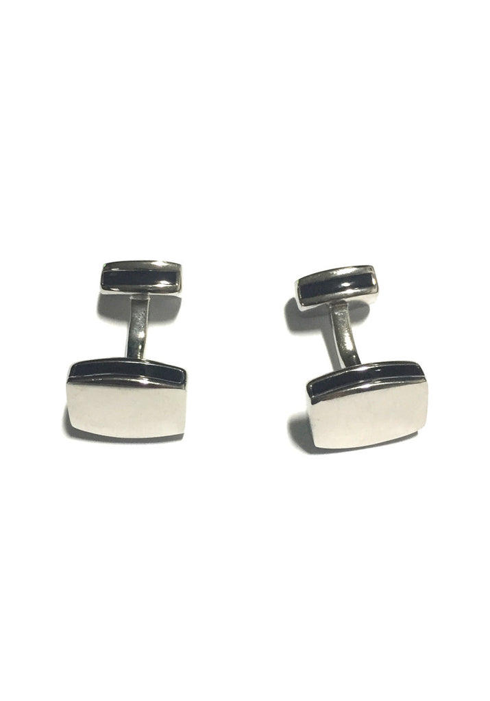 Blue Crystals Inserts Square Cufflinks