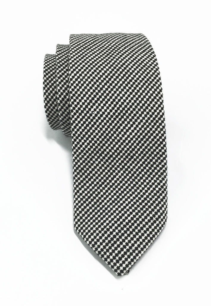 Goober Series Black & White Cotton Tie