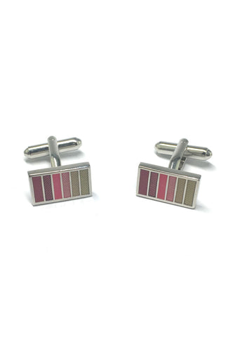 Colourful Columns Rectangular Cufflinks