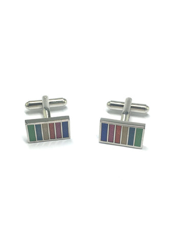 Colourful Columns Rectangular Cufflinks 2