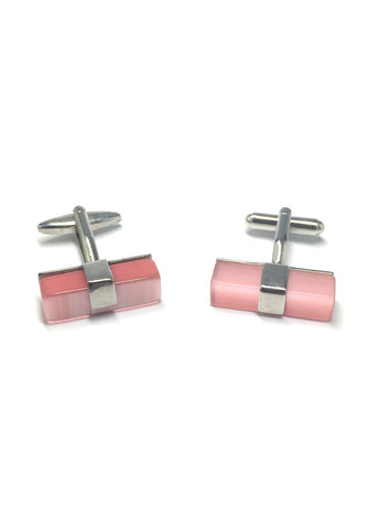 Pink Long Acrylic Bar Cufflinks