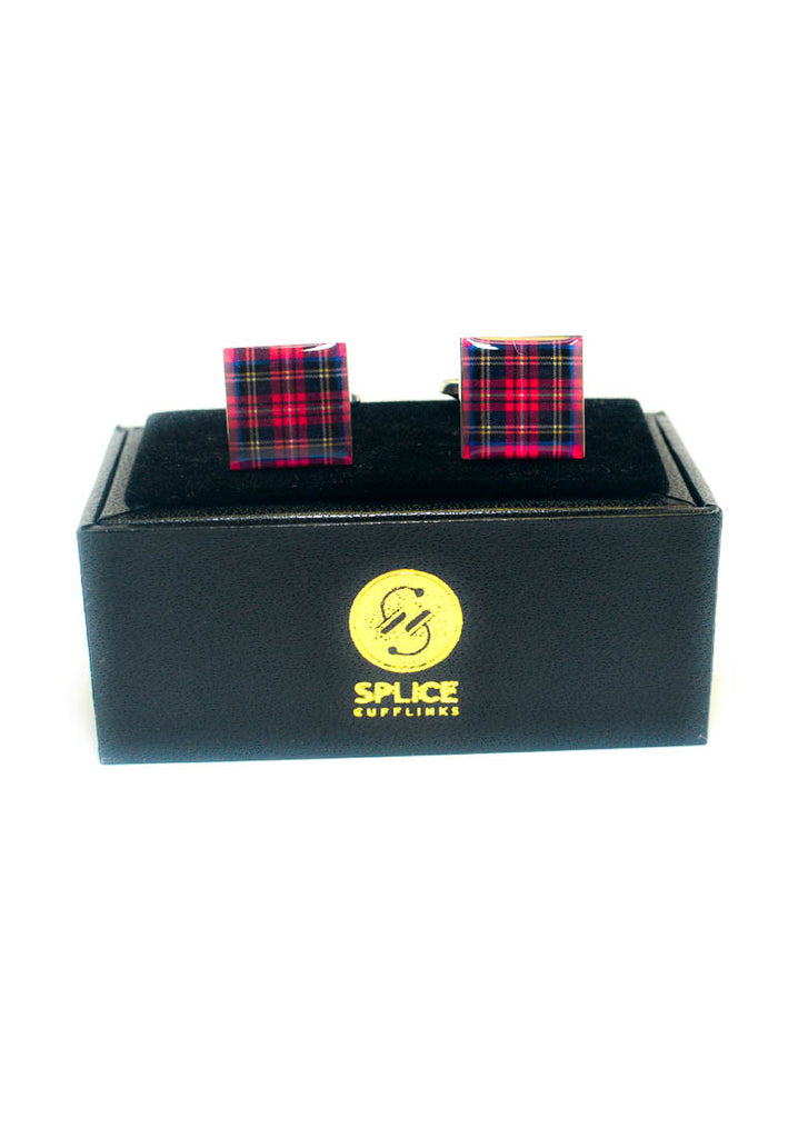 Red Tartan Cufflinks